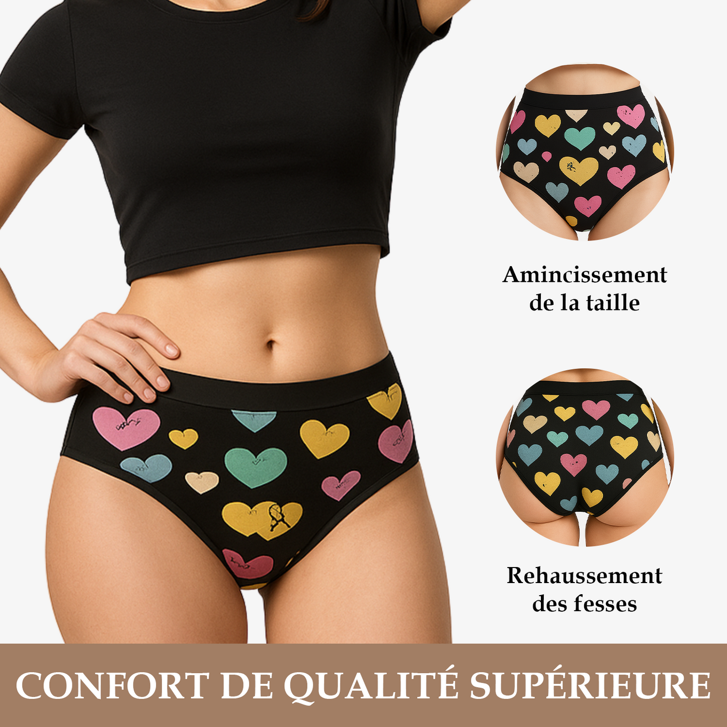 🌸 Viva Flow – La culotte menstruelle taille haute pour ados, douce et rassurante