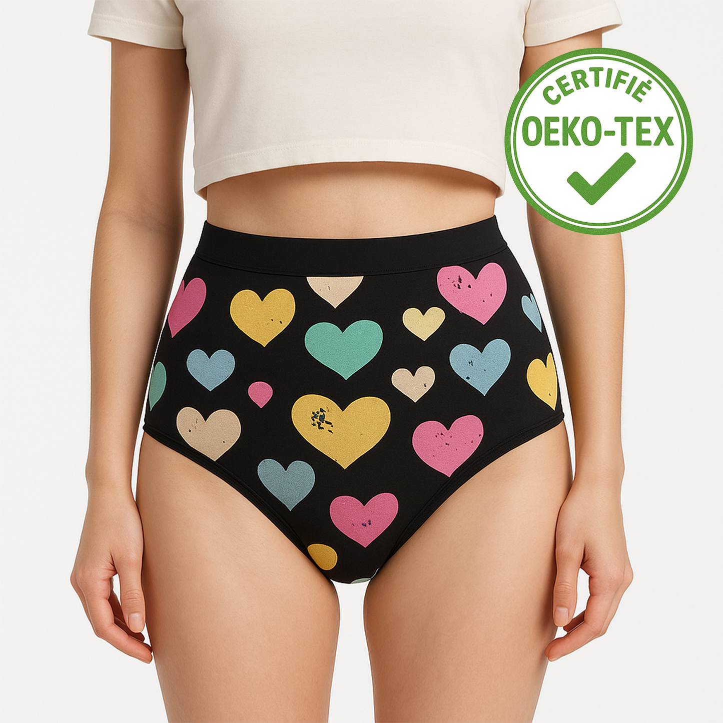 🌸 Viva Flow – La culotte menstruelle taille haute pour ados, douce et rassurante