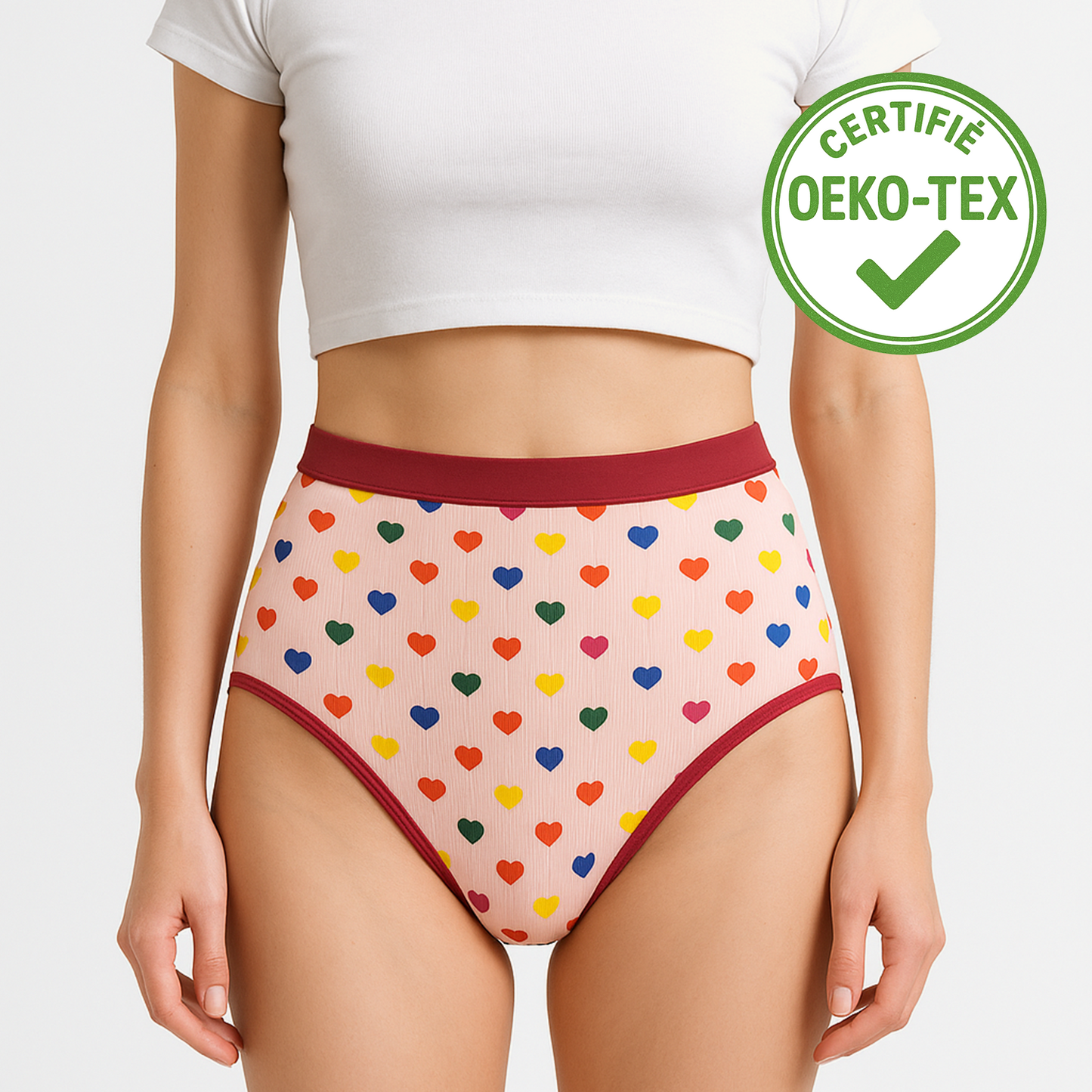 🌸 Viva Flow – La culotte menstruelle taille haute pour ados, douce et rassurante